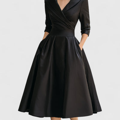 Michelle | Elegant Midi Holiday Dress