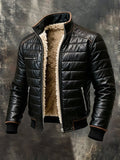 Wesley | BLACK QUILTED JACKET WITH SHERPA LINING