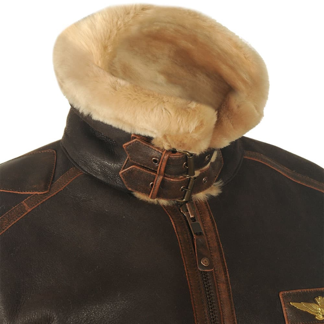 Travis | Leather Aviator Jacket Style