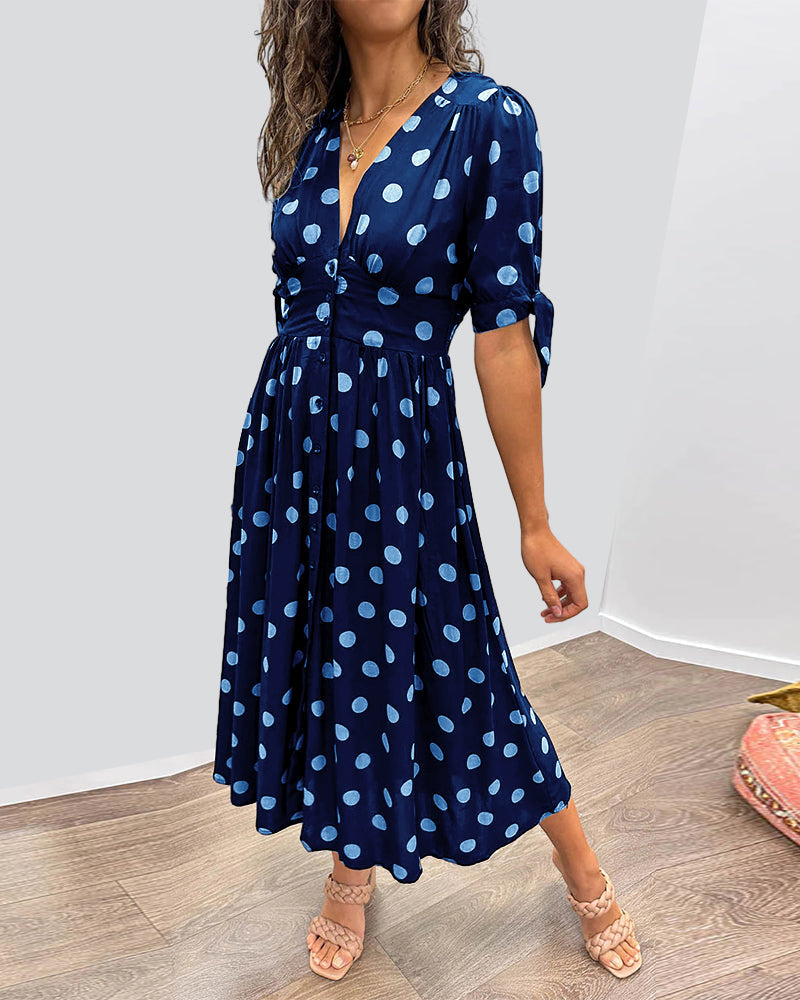 Dorthe | Elegant Dot Dress