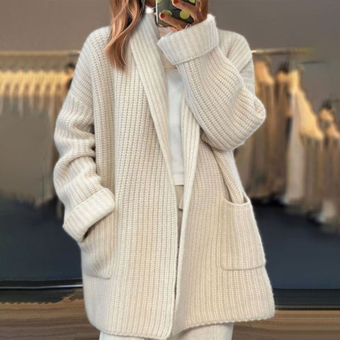 Marie | Knitted wool cardigan