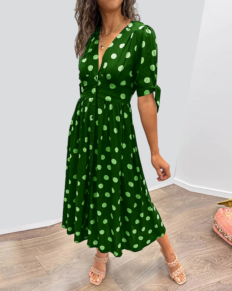 Dorthe | Elegant Dot Dress