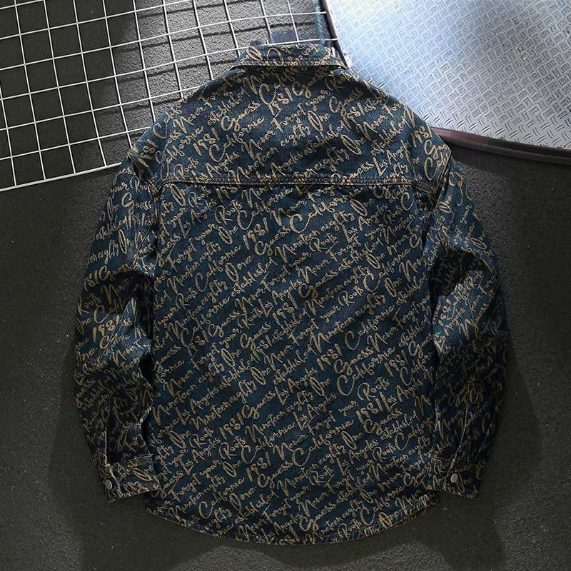 Weston | Denim Scripture Jacket