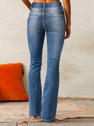 Pauline | Trendy High-Waisted Flared Jeans