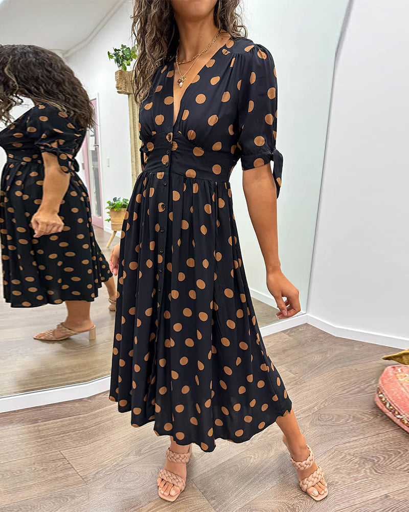 Dorthe | Elegant Dot Dress