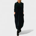 Saoirse | Elegant Velvet Dress with Pockets