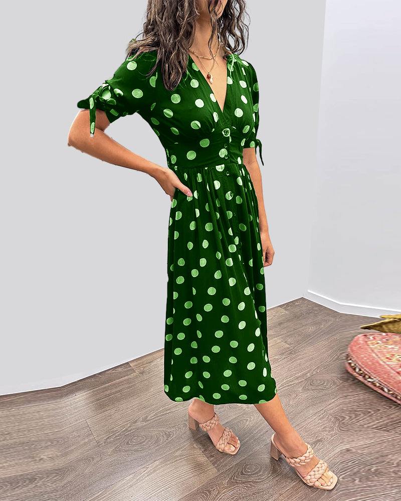 Dorthe | Elegant Dot Dress