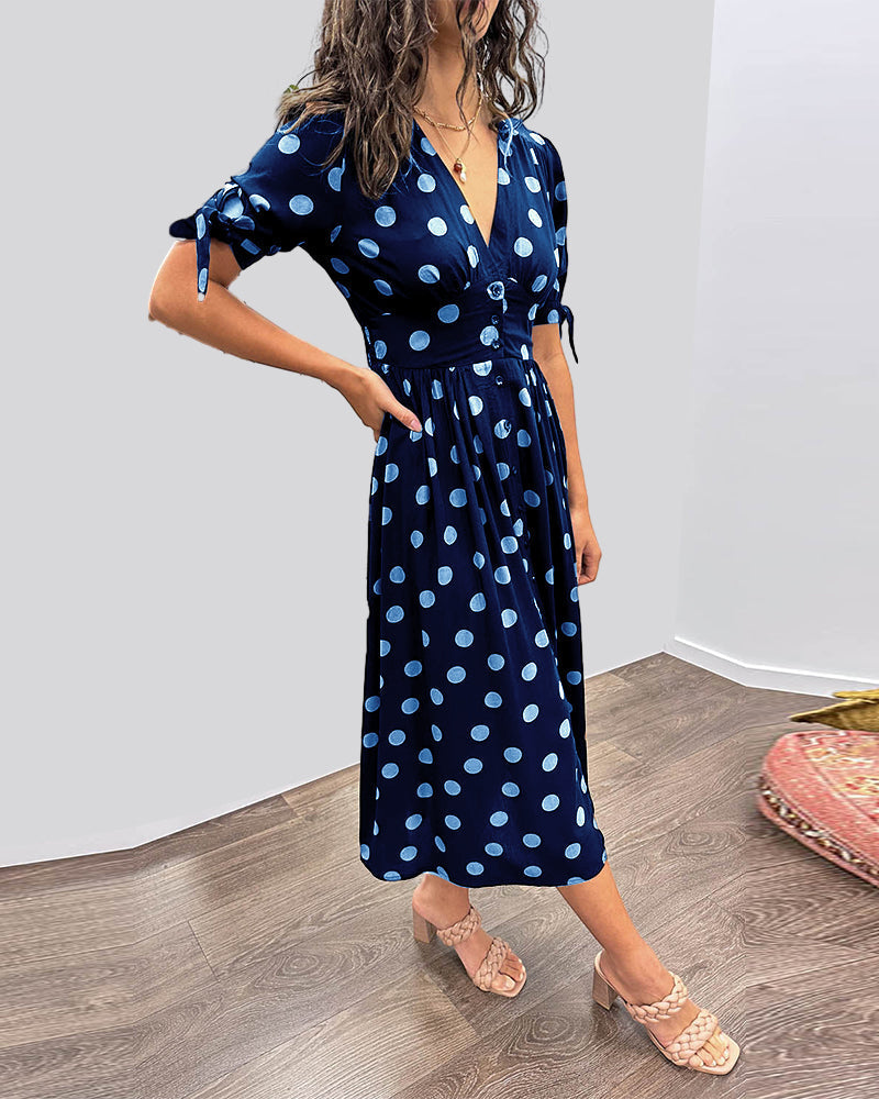 Dorthe | Elegant Dot Dress