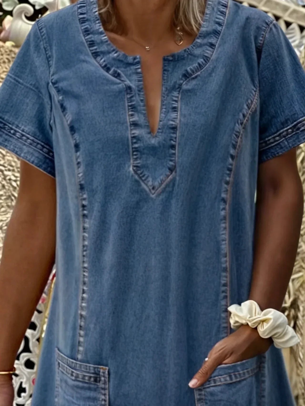 Alva | Soft Denim Dress