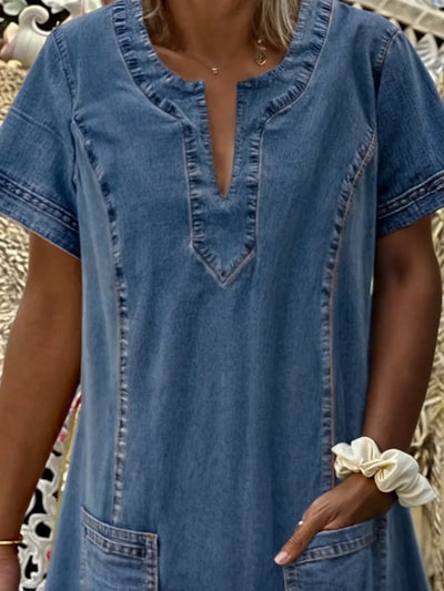 Alva | Soft Denim Dress