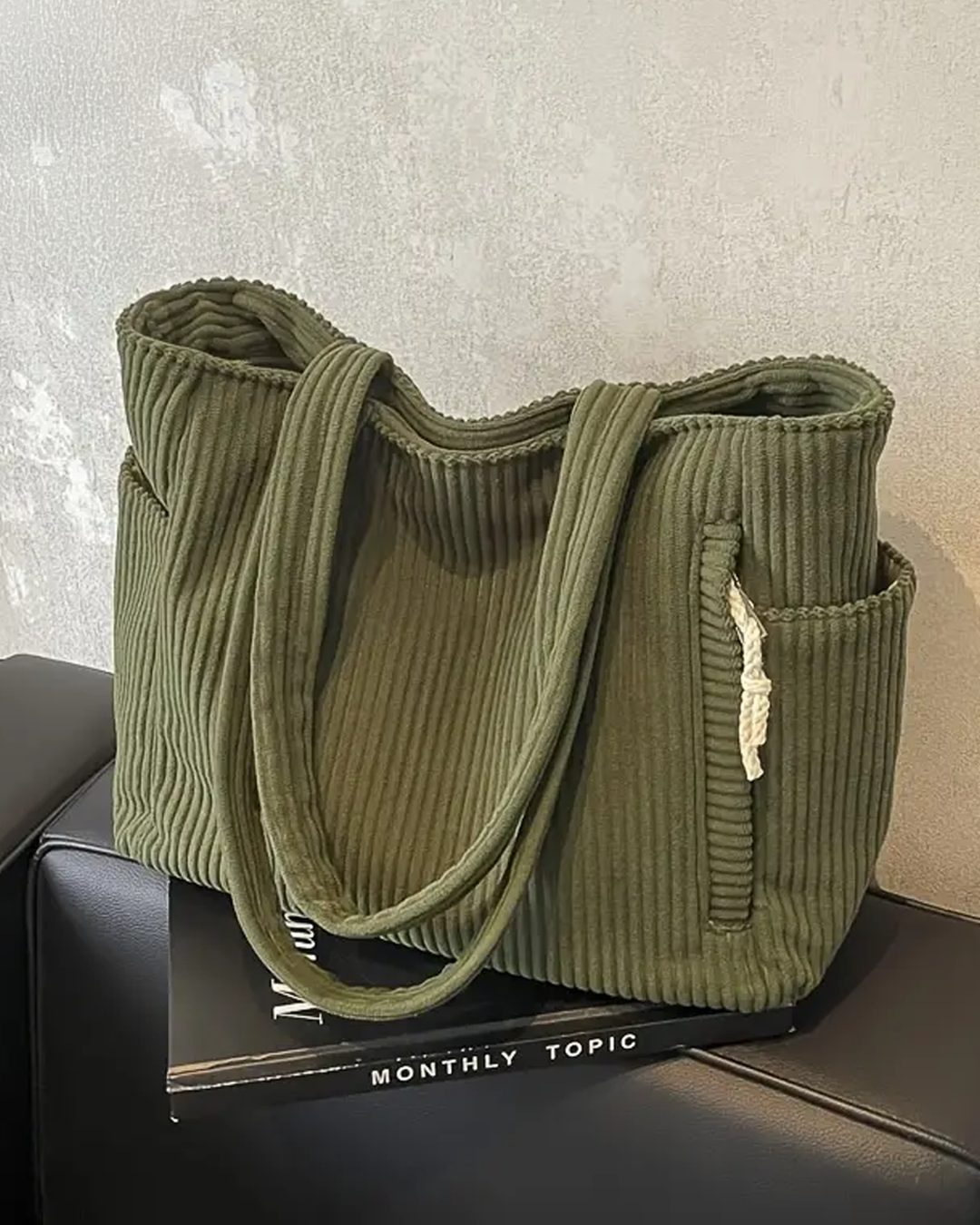 Sally | Ribbed Tote Bag