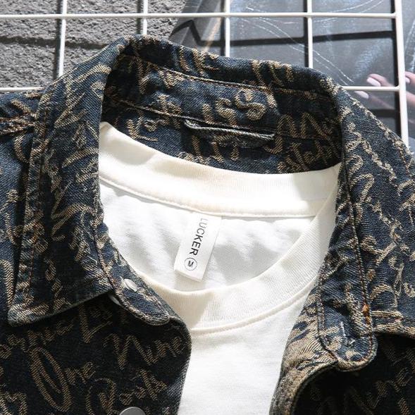 Weston | Denim Scripture Jacket