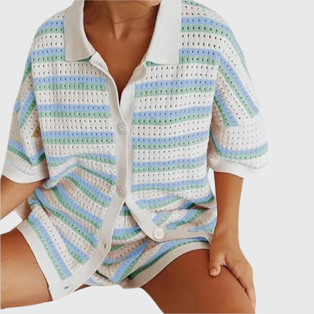 Yara - Open-Knit Co-Ord Set