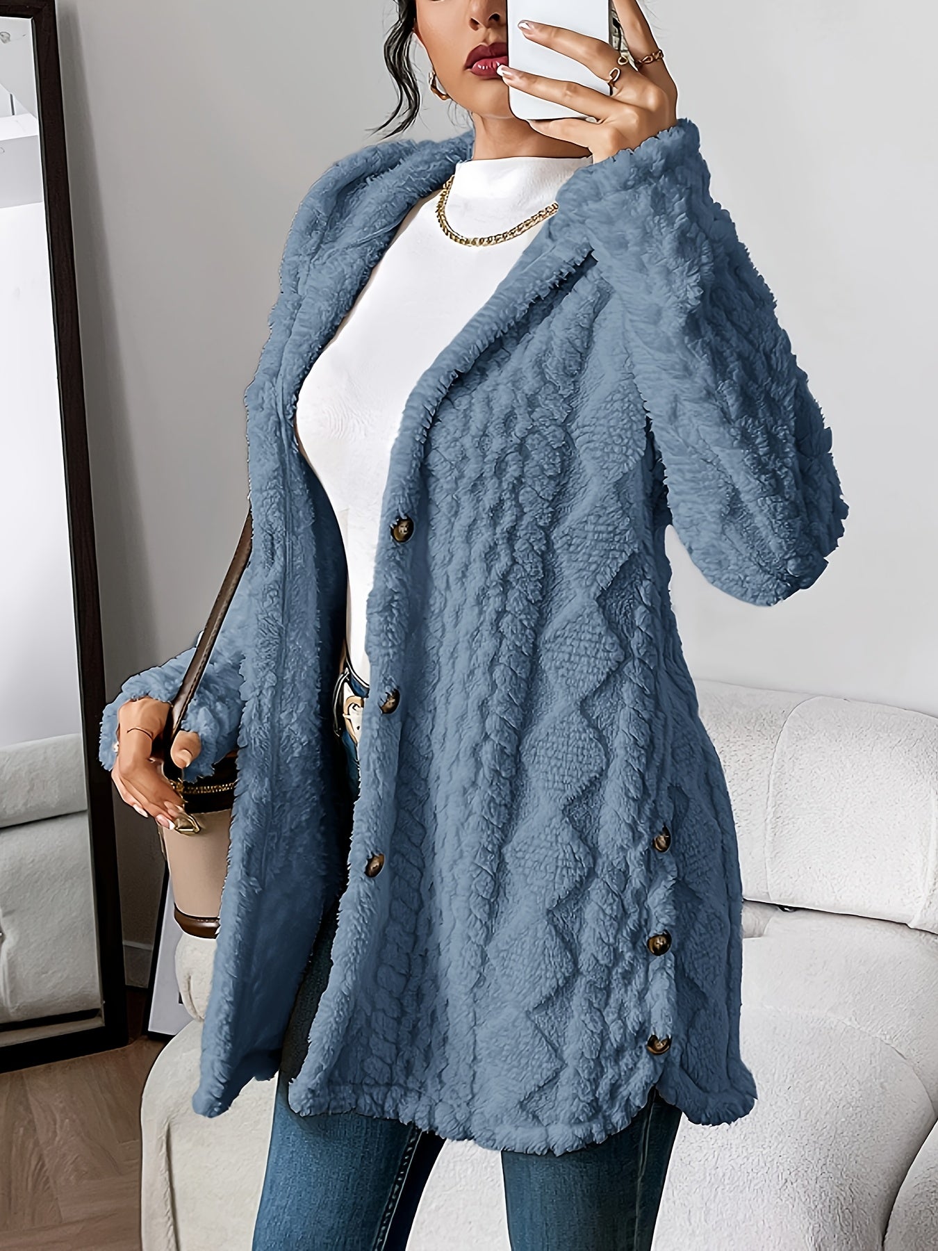 Ivy | Plush Hooded Cardigan