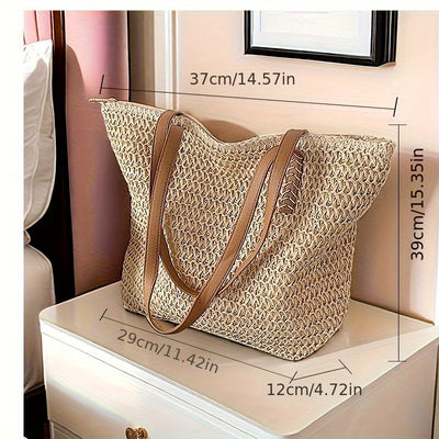 Chic Straw Woven Handbag
