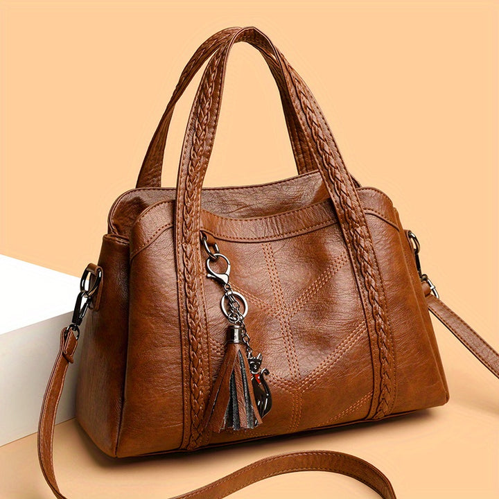 Mary Vintage Brown Handbag