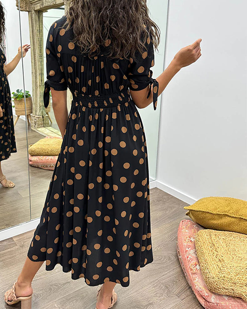 Dorthe | Elegant Dot Dress