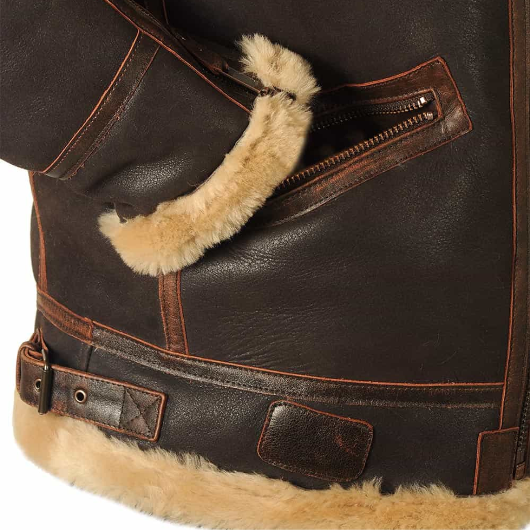 Travis | Leather Aviator Jacket Style
