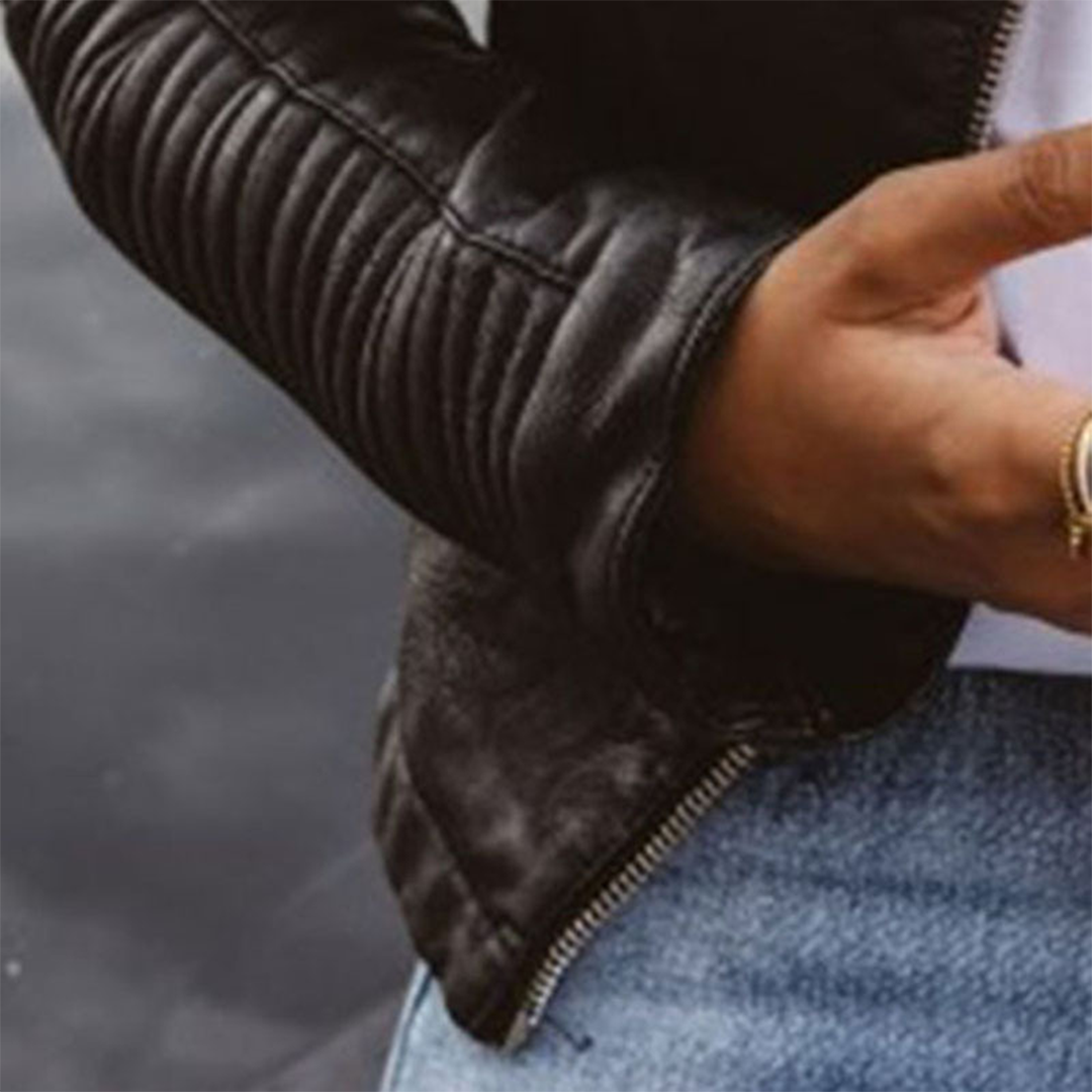 Alvide | Elegant Leather Jacket