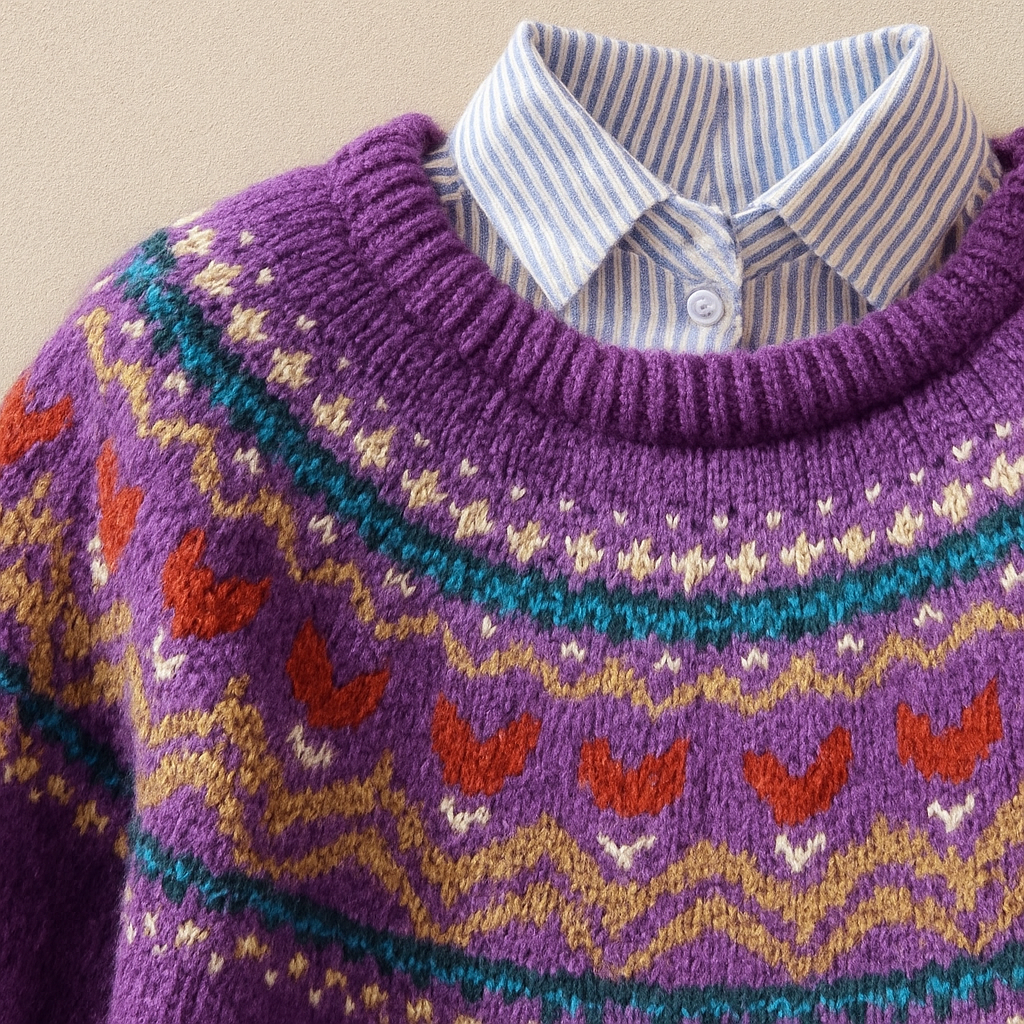 Solva™ | Elegant Vintage Knit Sweater