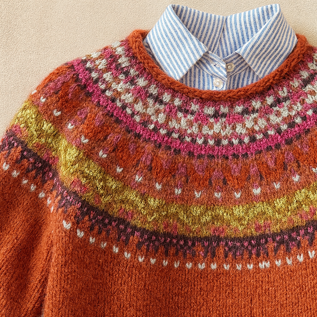 Simona™ | Elegant Vintage Knit Sweater