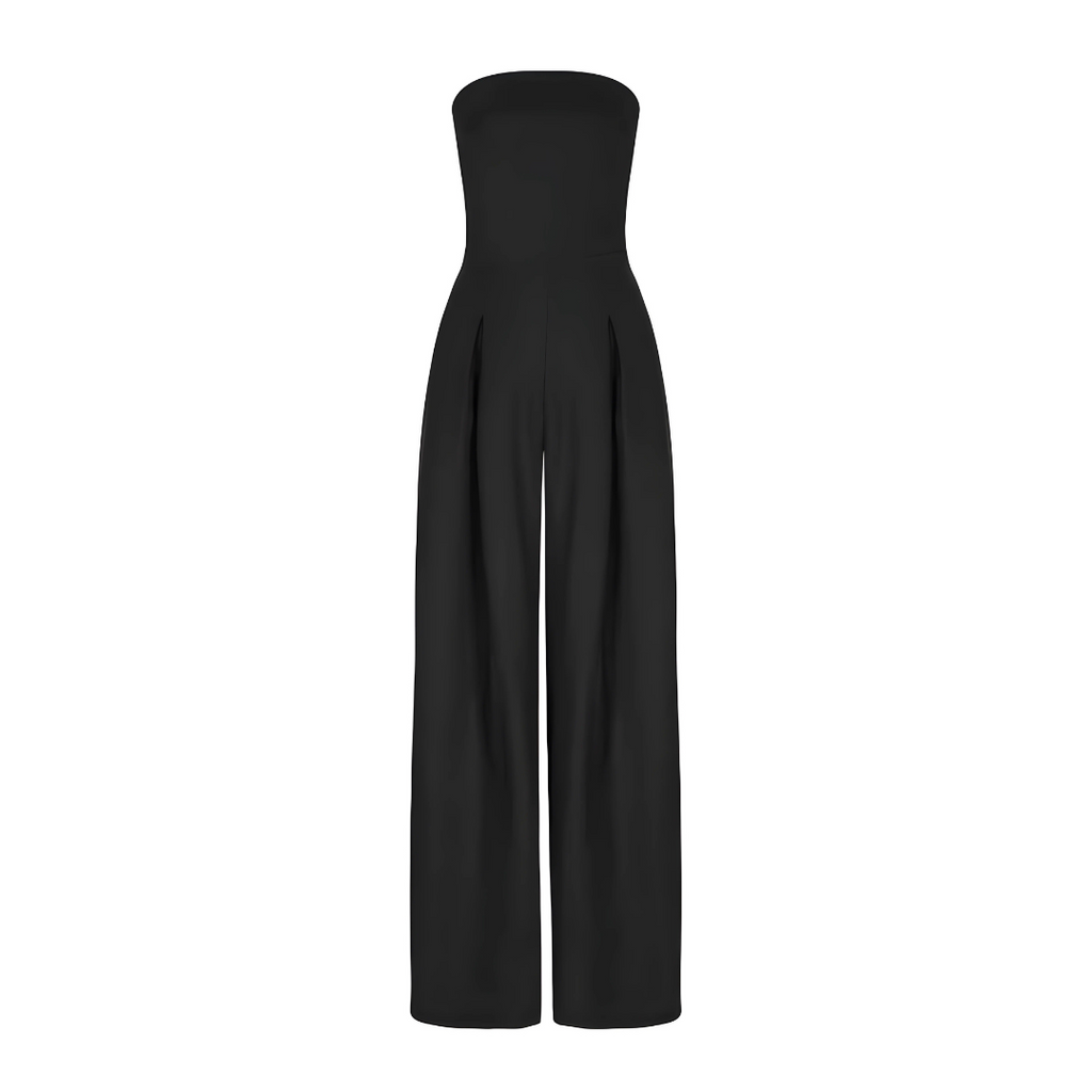 Rae - Elegant Strapless Jumpsuit with Wide Legs