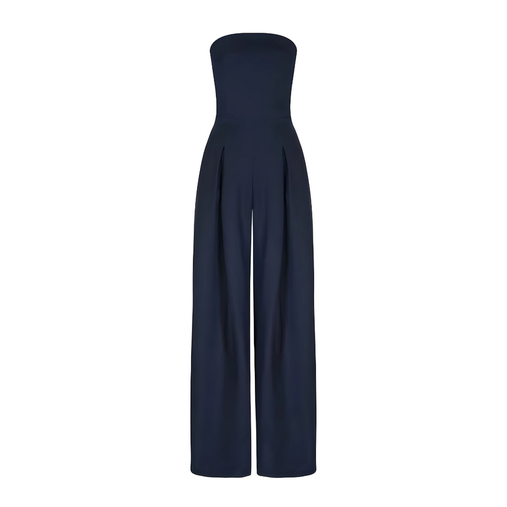 Rae - Elegant Strapless Jumpsuit with Wide Legs