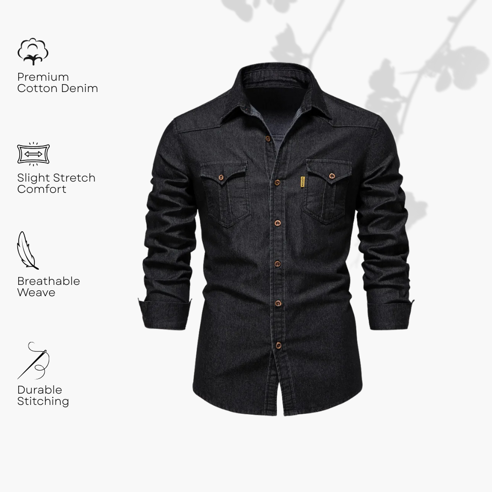 Kilian | High-Quality Cotton Denim Shirt