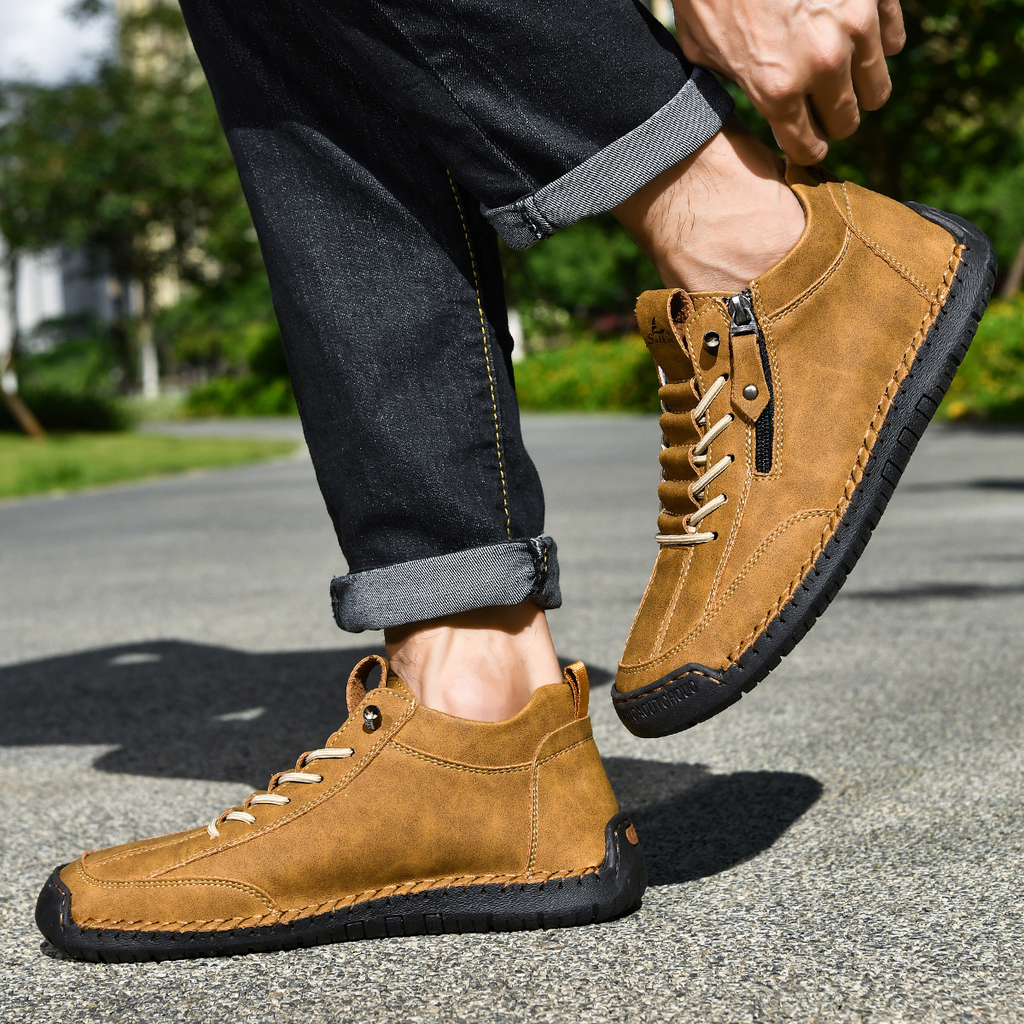 Christian | Men's Nubuck Shoes with Zip