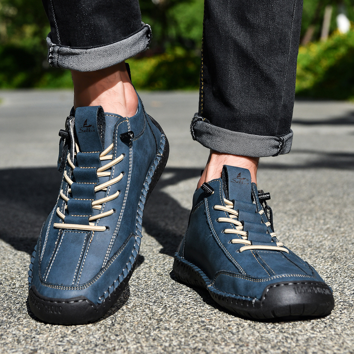 Christian | Men's Nubuck Shoes with Zip