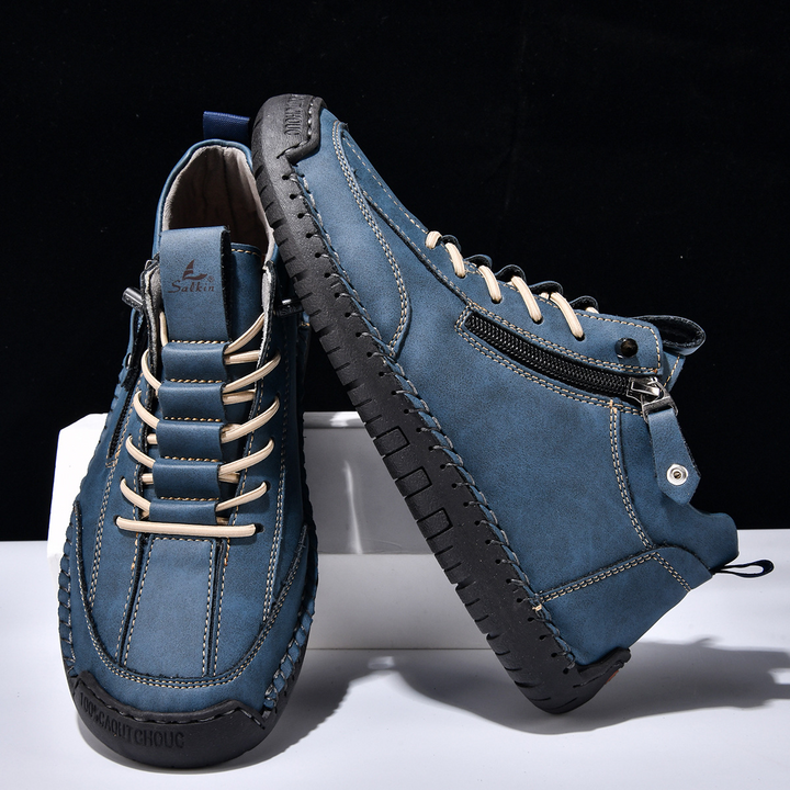 Christian | Men's Nubuck Shoes with Zip