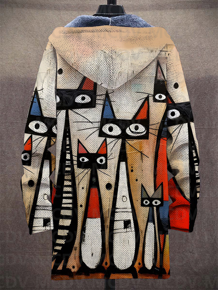 Sthephanie - Luxurious, artistically inspired zip-up hoodie
