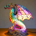 Isabella – Magical dragon lamp in coloured glass
