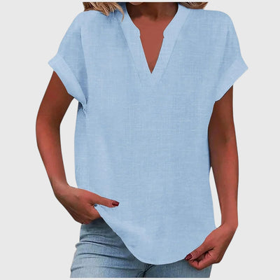 Dee - Relaxed V-Neck Blouse