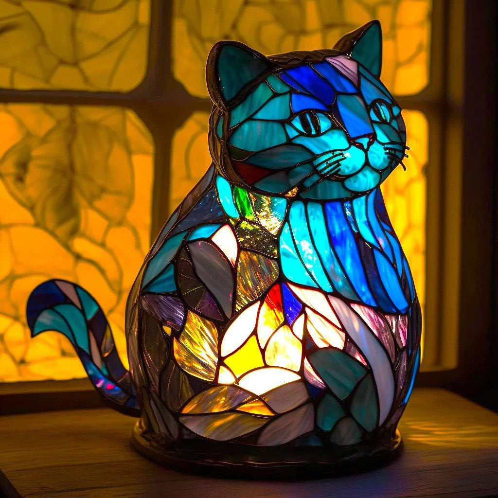 Charlotte – Magical Lamp for Cats in Coloured Glass