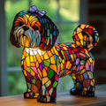 Millie – Magical Dog Lamp in Coloured Glass
