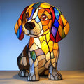 Sienna – Magical Dog Lamp in Coloured Glass