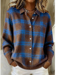 Liz™ – Weiche Bluse mit Karomuster, weichem Hoodie-Material