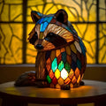 Miles – Magical raccoon lamp in coloured glass