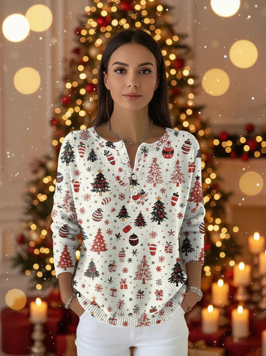 Natalia | Christmas Jumper with Buttons