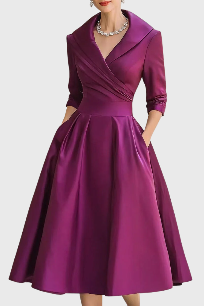 Rosa - Elegant Midi Dress