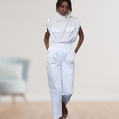Jazlyn - Stylish Belted Jumpsuit
