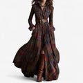 Dina | Timeless Checkered Maxi Dress