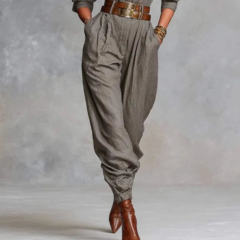 Eva | Checked jumpsuit with sophisticated details