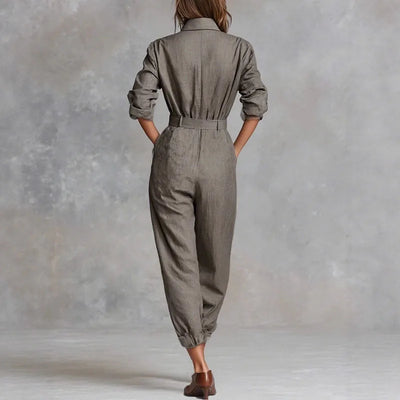 Eva | Checked jumpsuit with sophisticated details