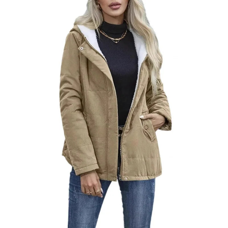 Chirstina | Hooded Fleece Lined Jacket