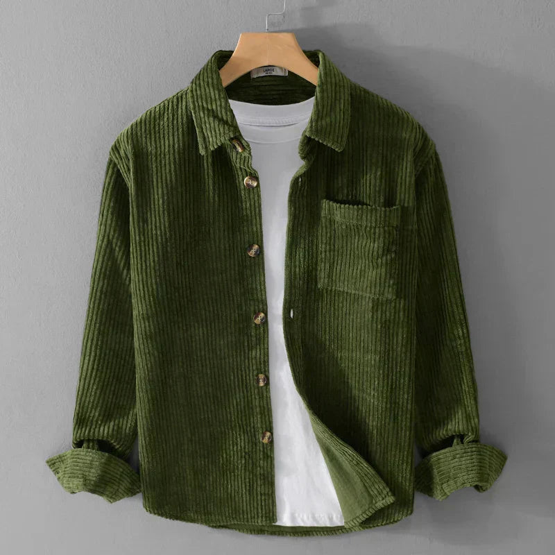 Viktor | Long sleeved shirt in corduroy