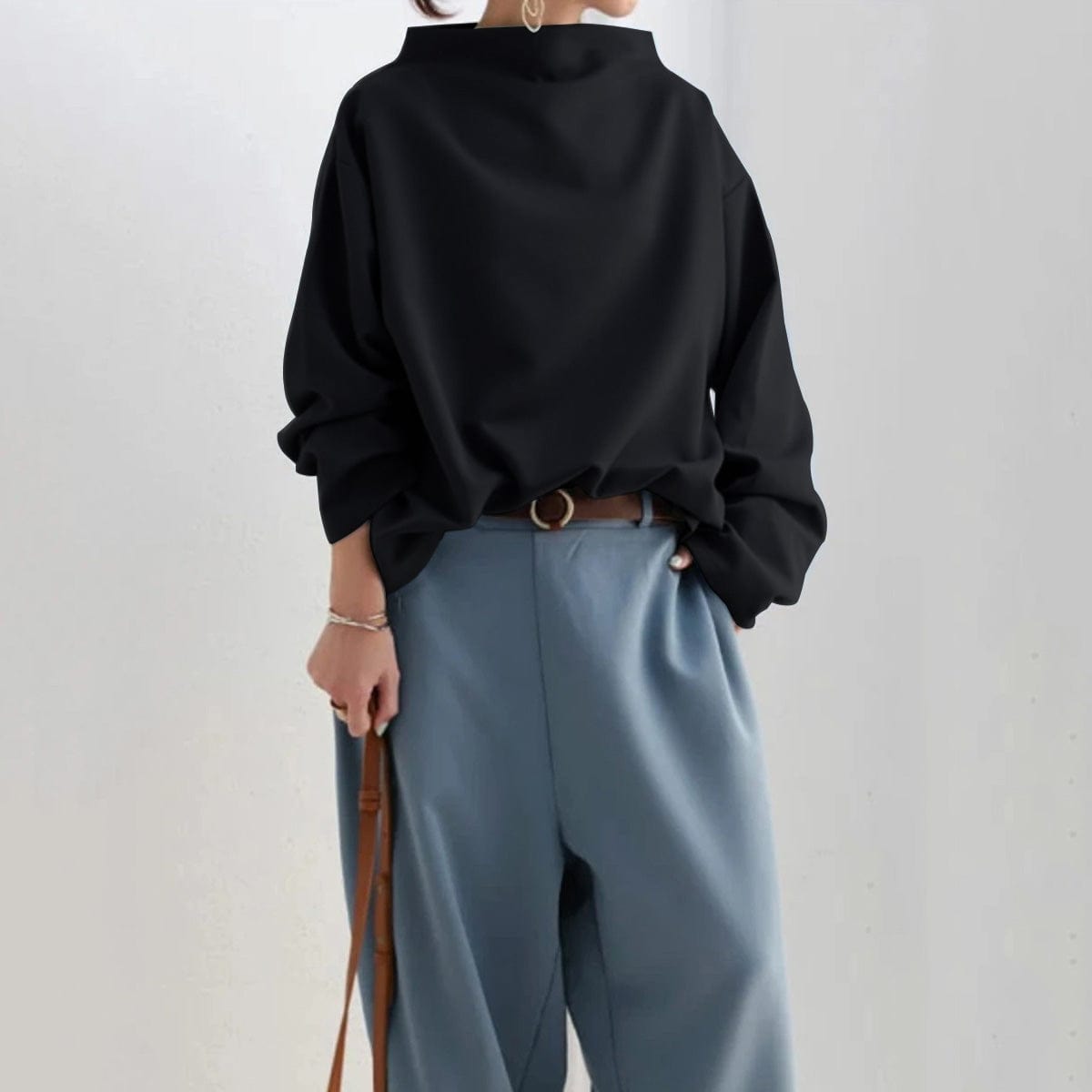 Christine | High-Neck Casual Top