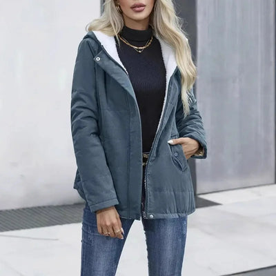 Chirstina | Hooded Fleece Lined Jacket