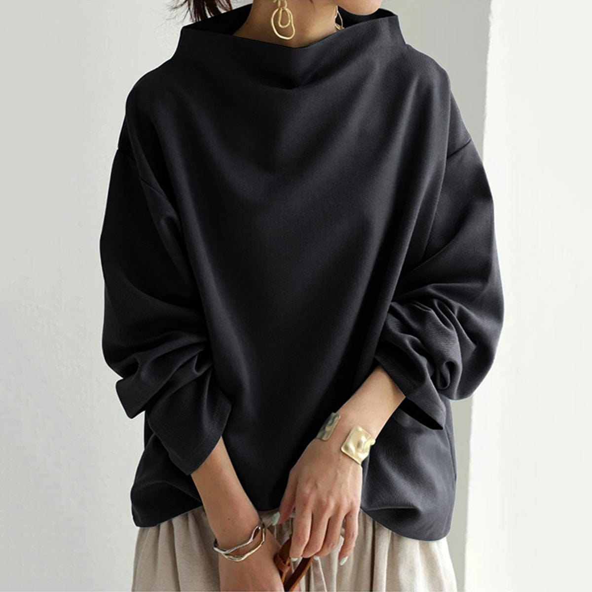 Christine | High-Neck Casual Top